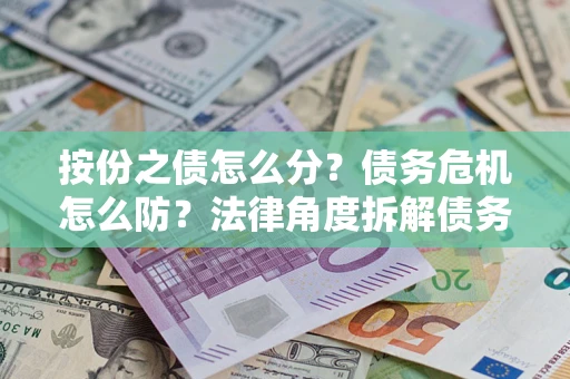武汉按份之债怎么分？债务危机怎么防？法律角度拆解债务分配与风险自保指南