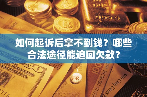 武汉如何起诉后拿不到钱？哪些合法途径能追回欠款？