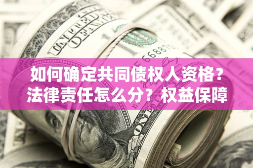 武汉如何确定共同债权人资格？法律责任怎么分？权益保障技巧揭秘！