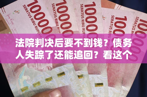 武汉法院判决后要不到钱？债务人失踪了还能追回？看这个方法！