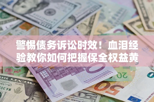 武汉警惕债务诉讼时效！血泪经验教你如何把握保全权益黄金期