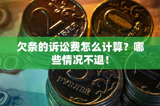 武汉欠条的诉讼费怎么计算？哪些情况不退！