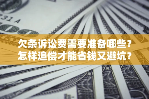 武汉欠条诉讼费需要准备哪些？怎样追偿才能省钱又避坑？
