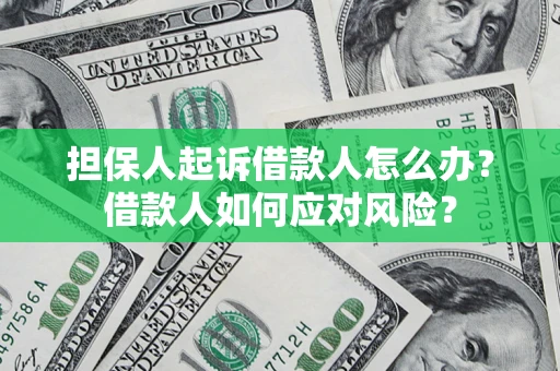 武汉担保人起诉借款人怎么办？借款人如何应对风险？