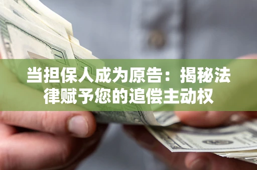 武汉当担保人成为原告：揭秘法律赋予您的追偿主动权