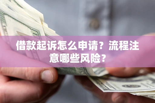 武汉借款起诉怎么申请？流程注意哪些风险？