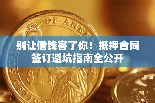 武汉别让借钱害了你！抵押合同签订避坑指南全公开